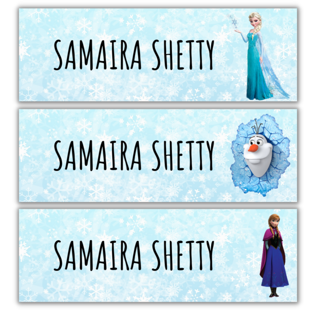 Frozen Name Stickers AINOS