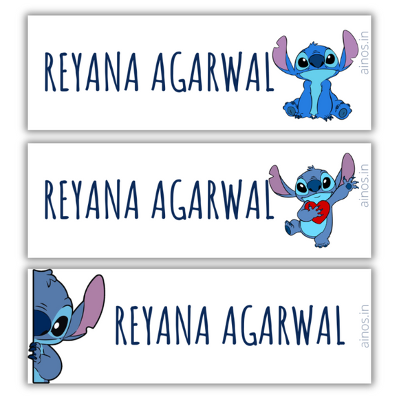 Stitch Name Stickers
