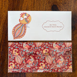 Personalized Money Envelope Royal Peacock