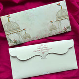 mughal garden theme personalized money envelope
