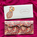 Peacock personalized money shagun envelope